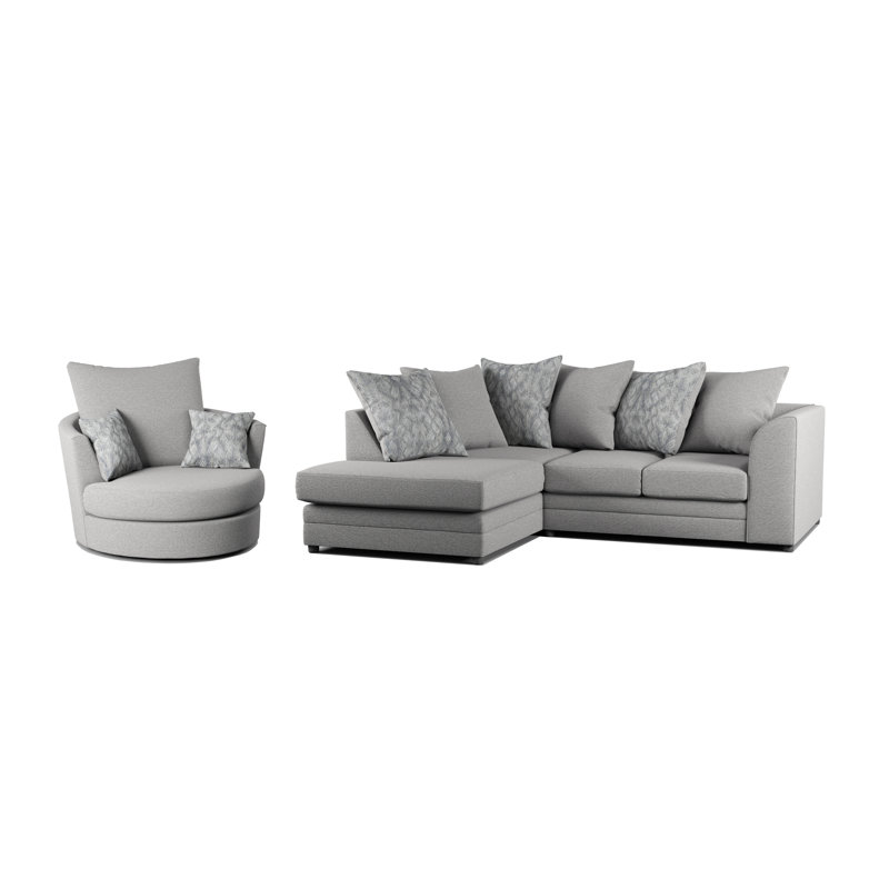 CLX Sofa Missy Corner Sofa and Swivel Chair Set Wayfair.co.uk